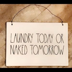 Rae Dunn Laundry Room hanging wall decor sign